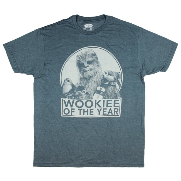 STAR WARS Chewbacca Wookie of The Year Porgs T-Shirt STAR WARS Chewbacca Wookie of The Year Porgs T-Shirt
